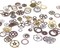 100 Gram DIY Assorted Color Antique Metal Steampunk Gears Charms Pendant Clock Watch Wheel Gear for Crafting, Jewelry Making Accessory